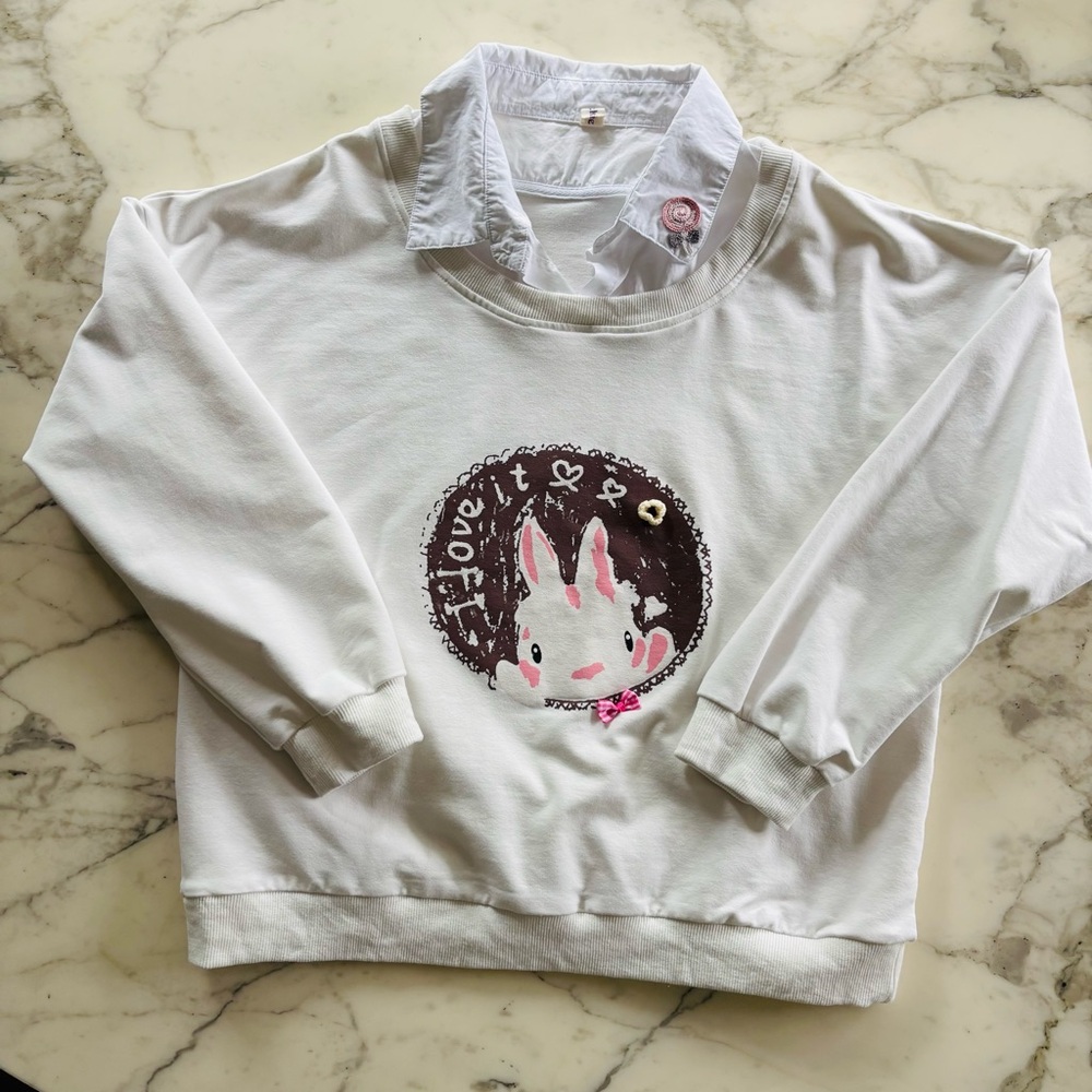 Japanese-style schoolgirls Kawaii Oversized Sweatshirt